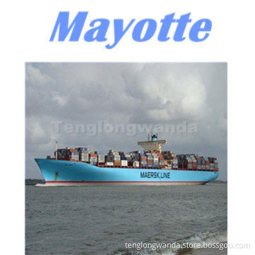 Ocean freight shipping to Mayotte of Mayotte from Guangzhou Tianjin